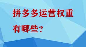 拼多多運(yùn)營(yíng) 拼多多運(yùn)營(yíng)