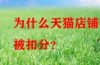為什么天貓店鋪會(huì)被扣分？