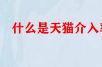 什么是天貓介入率？數(shù)值多少才算合格？