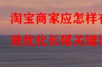 淘寶商家應(yīng)怎樣有效優(yōu)化長(zhǎng)尾關(guān)鍵詞？