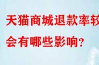 天貓商城退款率較高會有哪些影響？