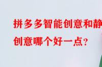 拼多多智能創(chuàng)意和靜態(tài)創(chuàng)意哪個(gè)好一點(diǎn)？